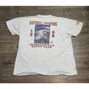 Vintage 90s 1996 University of Florida NCAA  Jacksonville Gator Club T Shirt XXL
